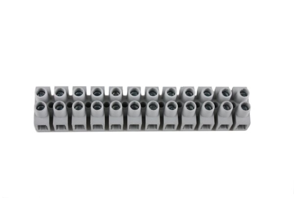 Kroonsteenstrip 12 voudig 2,5mm2 150° met draadbescherming