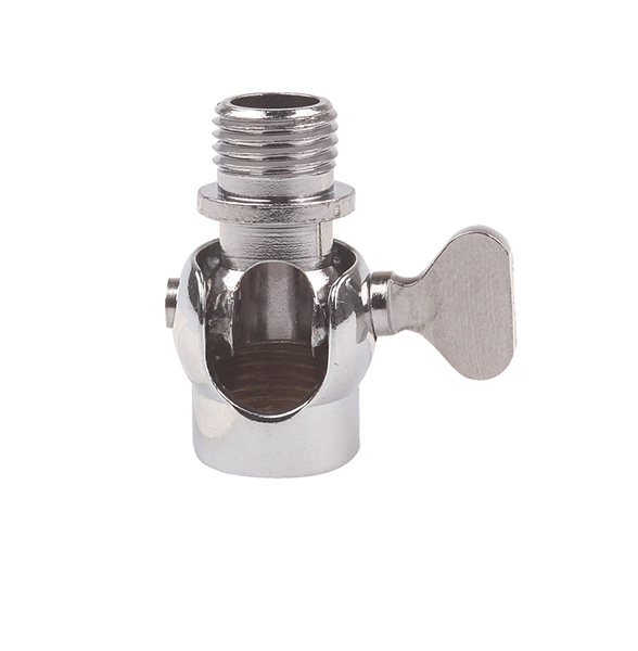 FL kniegewricht M10x1 bi/bu 16mm kogel 90° kant vleugelschroef chroom