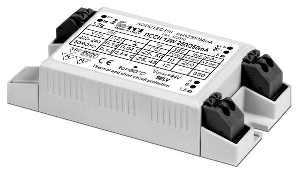 TCI 122610 DCCH 12W 250/350mA LED driver 250mA of 350mA inbouw