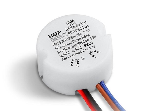 KGP RC7W350 Triac LEDdriver 350mA 4,6-7W dimbaar rond