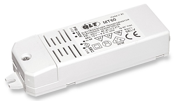 Nu al leeuwerik salaris QLT MT60 elektronische halogeen transformator 10-60W 12V | First Light