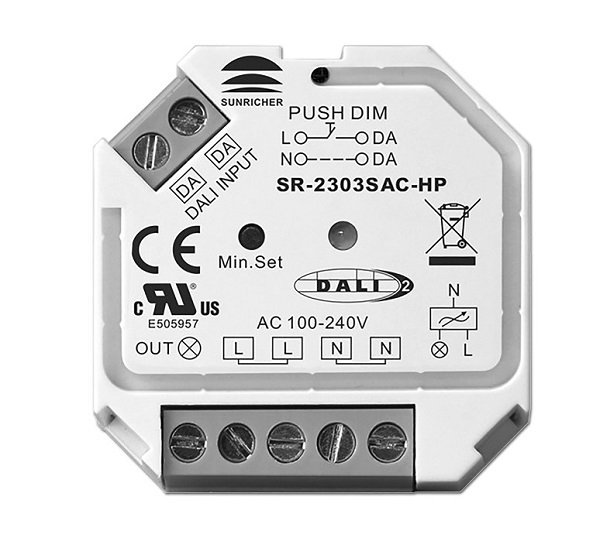 TCI 181213 SR-2303SAC-HP Dali dimmer 200W inbouwmodel 
