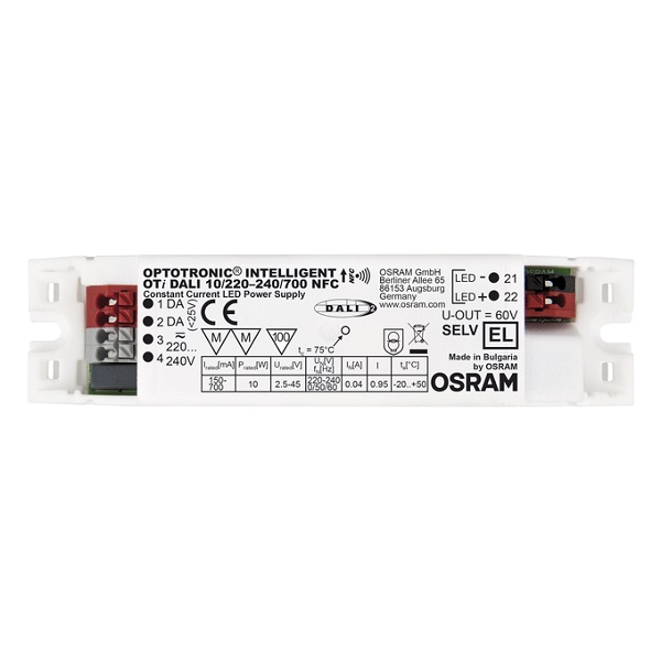 Osram Optotronic OTi DALI 10 220-240 LED driver 150-700mA 10W DALI dimbaar