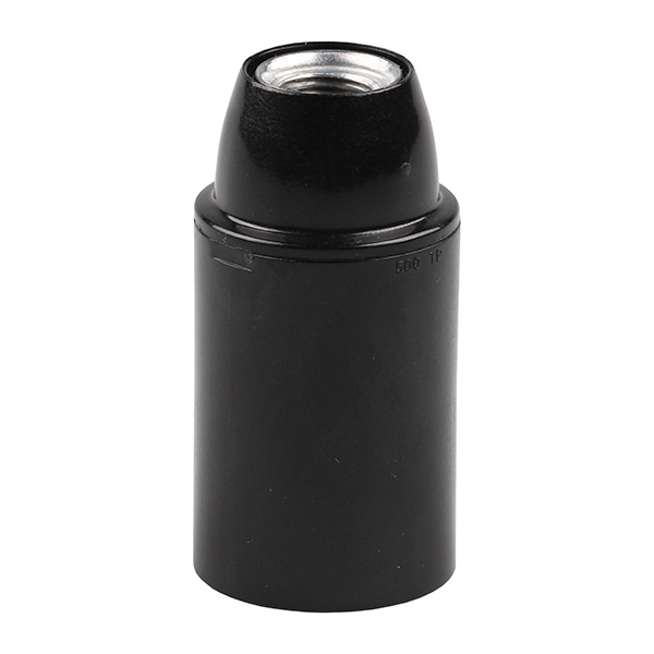 Arditi 043590 lamphouder E14 M10x1 TPL thermoplast gelakt (bakeliet uitstraling) glad zwart