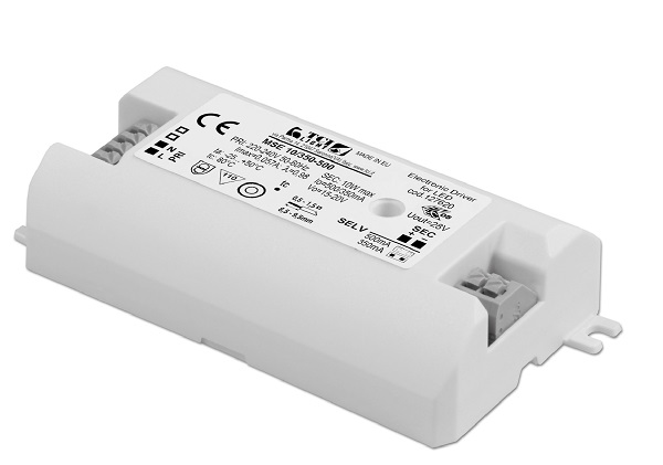 TCI 127620  LEDdriver MSE 10/350-500 350mA 5,3-7W, 500mA 7,5-10W dimbaar inbouwmodel