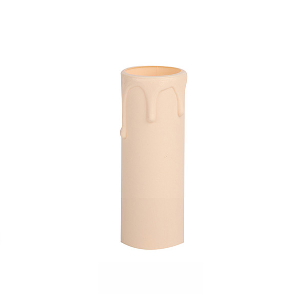 Arditi 001556 kaarshuls kunststof E14 binnenmaat 24mm lengte 65mm met druppels ivoor 
