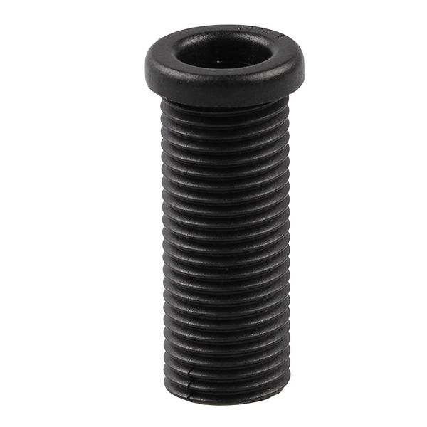 Steab trompetnippel nylon M10x1 25mm zwart