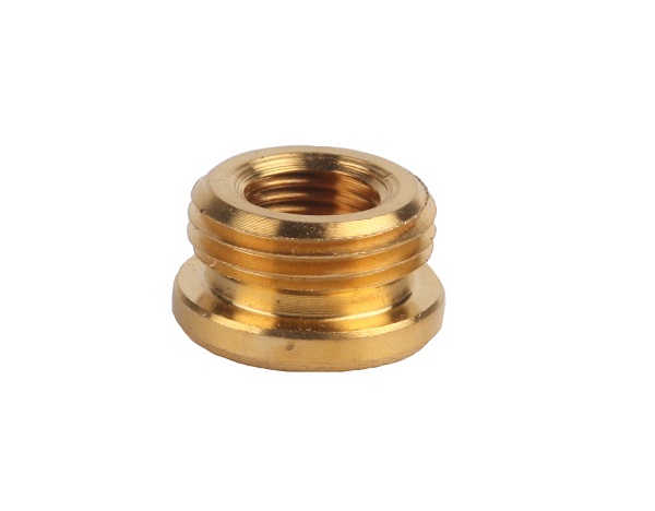 S. Lilley 3096 verloop 1/2" gasdraad (+/- 12,7mm) buiten naar M10x1 binnen messing