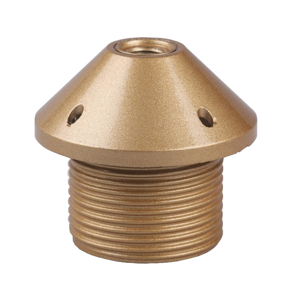 Relco lamphouder E26 M10x1 bakeliet met sierkap buitendraad goud