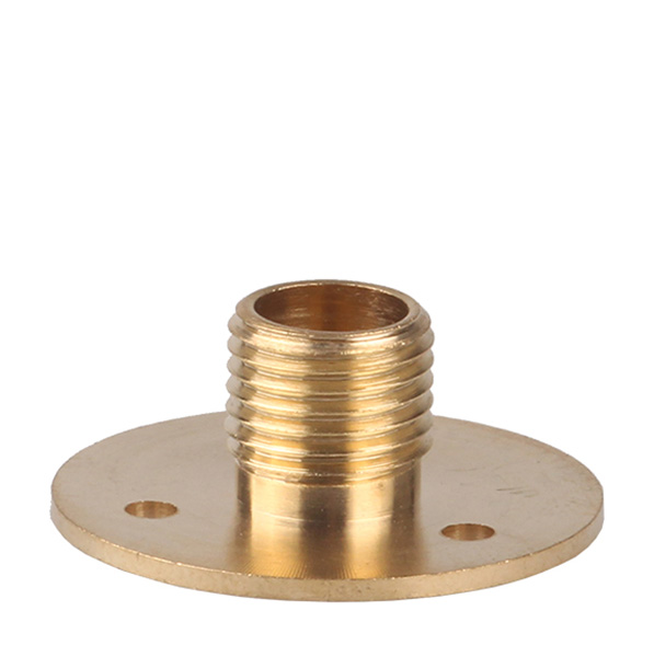 FL plaatnippel M10x1 buitendraad 26x1,2mm messing schroefdraadlengte 9mm
