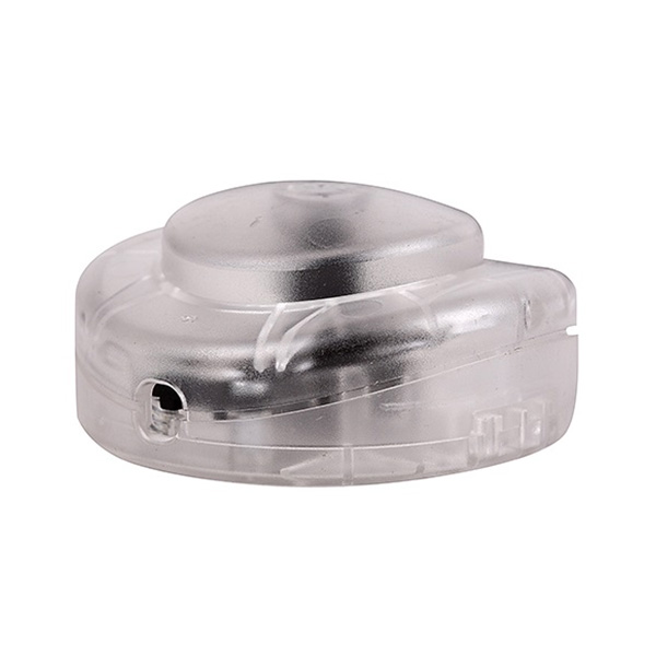 Arditi vloerschakelaar rond 65x23mm 1 polig 2A transparant 
