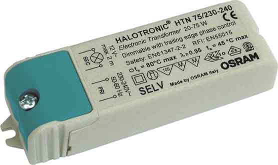 Osram HTN75 230-240V elektronische halogeen transformator 12V 20-75W