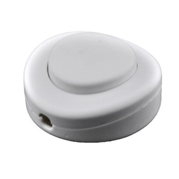 Arditi vloerschakelaar rond 65x23mm 1 polig 2A wit
