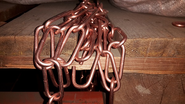 Ketting schakeldikte 3,8mm 47x20mm (lxb) ijzer verkoperd /20m