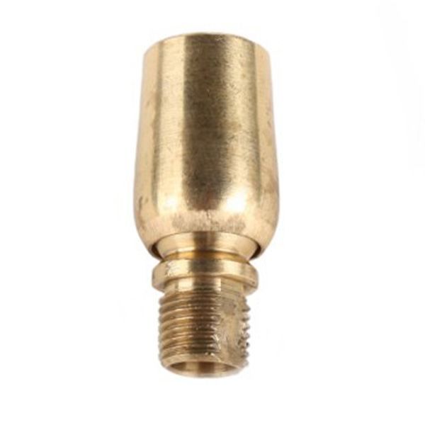 FL kogelgewricht M10x1 bi/bu 16x37mm met stop medium kracht messing