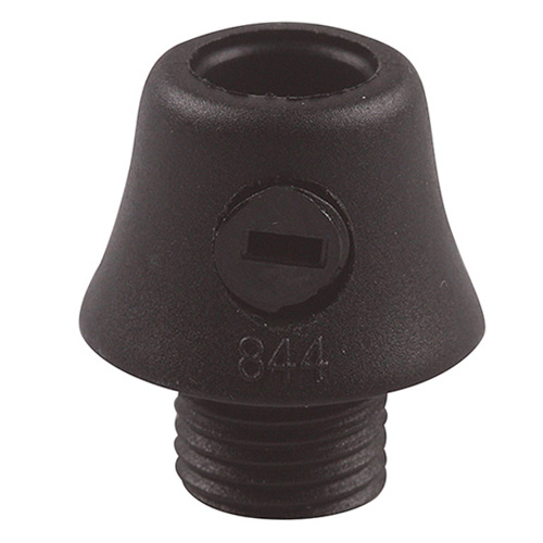 Trekontlasting conisch M10x1 uitwendige schroefdraad, schroefdraadlengte 6mm met zijschroef zwart