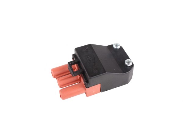 Elet-Plast platte 3 polige schroefstekker 5kV roze female