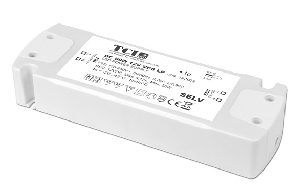 TCI 127903 LED voeding 24V DC 50W opbouw met trekontlasting