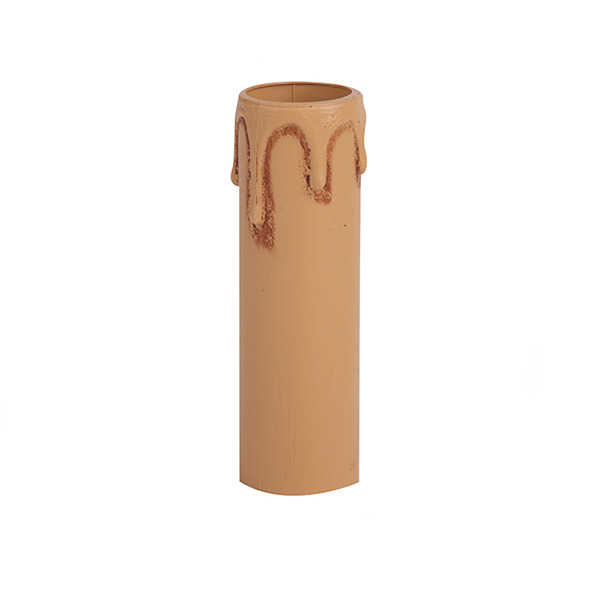 Arditi 014732 kaarshuls kunststof E14 binnenmaat 24mm lengte 85mm met druppels antiek kleur
