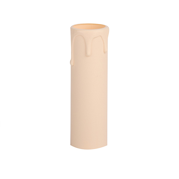 Arditi 011156 kaarshuls kunststof E14 binnenmaat 24mm lengte 85mm met druppels ivoor 
