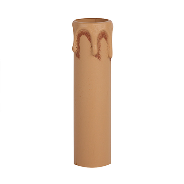 Arditi 014733 kaarshuls kunststof E14 binnenmaat 24mm lengte 100mm met druppels antiek kleur
