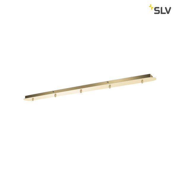 SLV 1002265 Fitu vijfvoudige plafondplaat langwerpig met trekontlastingen goud