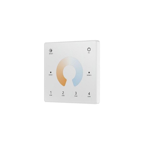 Tronix 213-142 RF afstandsbediening TW 4 zones muur touchwiel bediening wit
