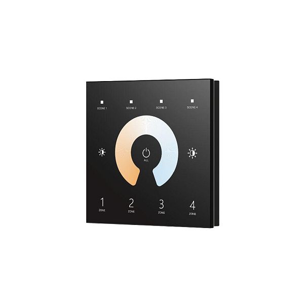 Tronix 213-303 DMX master TW 4 zones muur touchwiel bediening zwart