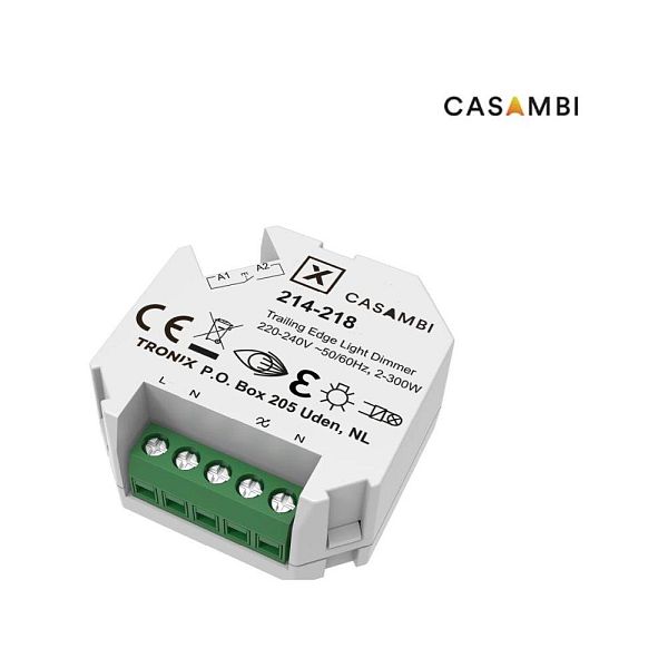 Tronix 214-218 Casambi ontvanger 230V 180W push-dim inbouw