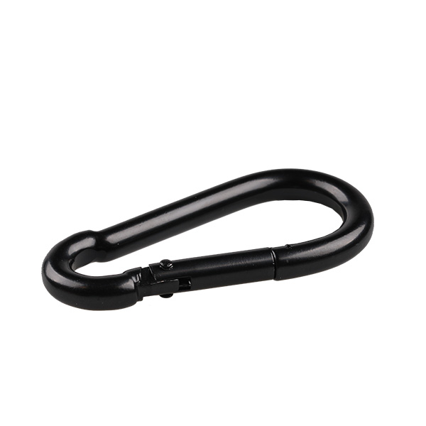 Firstlight karabijnhaak staal 7,8mm gecoat zwart