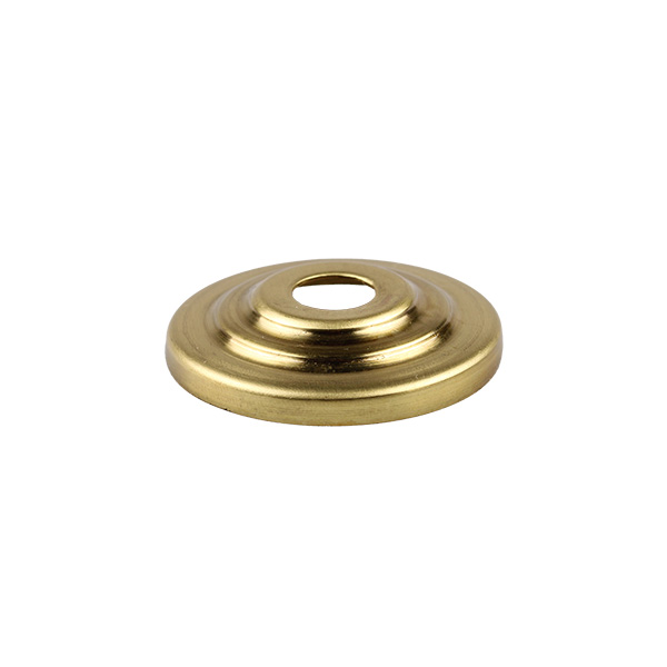Firstlight afdekplaat getrapt messing onbehandeld rond 50mm