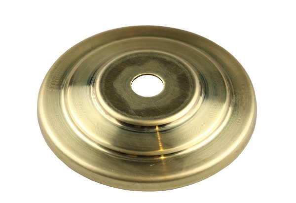 Firstlight afdekplaat getrapt messing onbehandeld rond 60mm