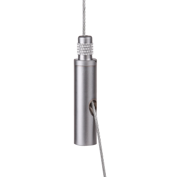 FL verstelbus M6 chroom mat inwendig borging voor staaldraad 1,0-1,8mm