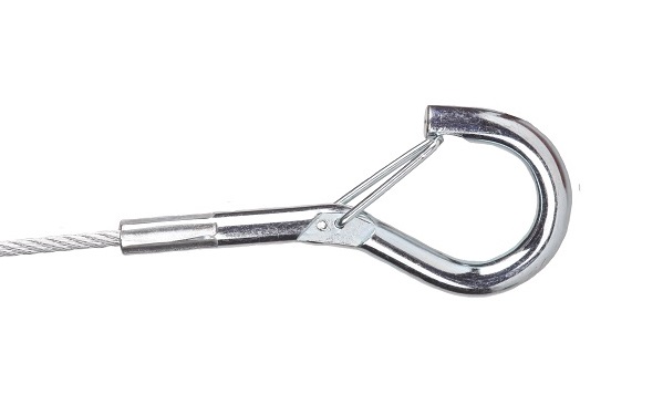 FL staaldraad 2,5mm 7x7 haak en borgveer 3,0m