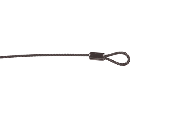 FL staaldraad 2,5mm 7x7 zwart lus 10,0m