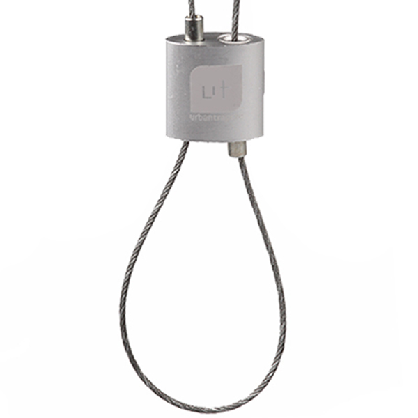 FL Urban Trapeze verstelbus zilvergrijs voor staaldraad 3,0mm