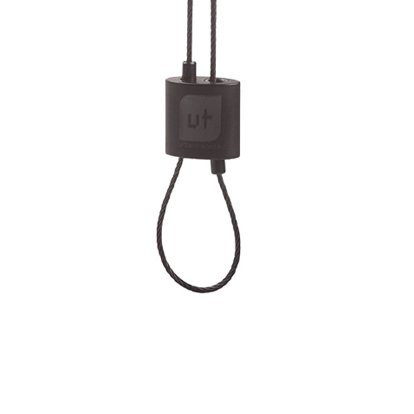FL Urban Trapeze verstelbus zwart staaldraad 1,5mm zwarte opdruk