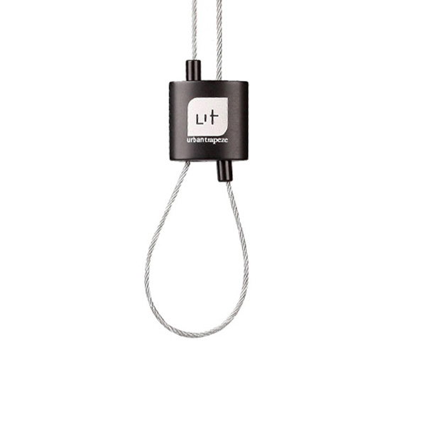 FL Urban Trapeze verstelbus zwart staaldraad 1,5mm witte opdruk