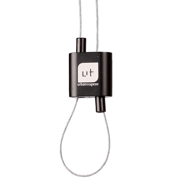 FL Urban Trapeze verstelbus zwart staaldraad 3,0mm witte opdruk