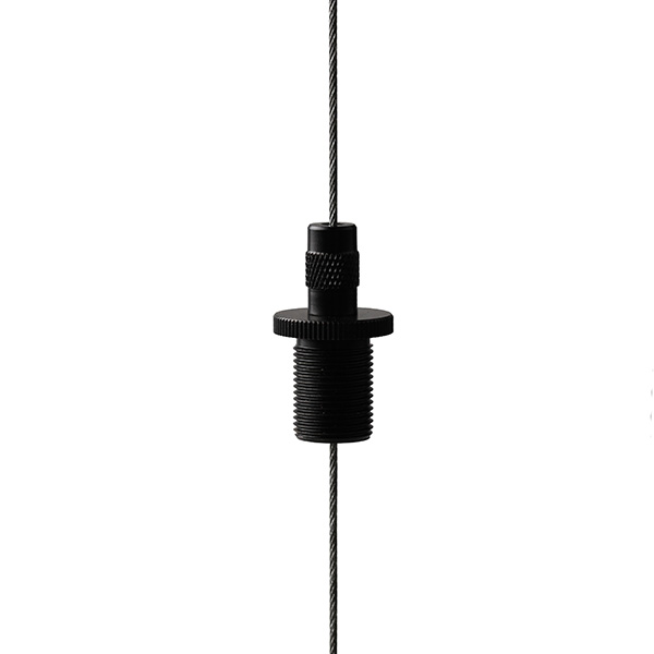 FL verstelbus zwart mat M13x1 uitw flens borg staaldraad 1,5-2,5mm