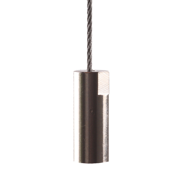 Bevestigingsbus M6 inwendig met gat 2,2mm geschikt voor bol 4mm nikkel