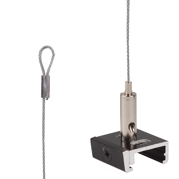 FL set TC 200NG zwart/nikkel voor Nordic Global 3f 1,2mm lus 1,5m
