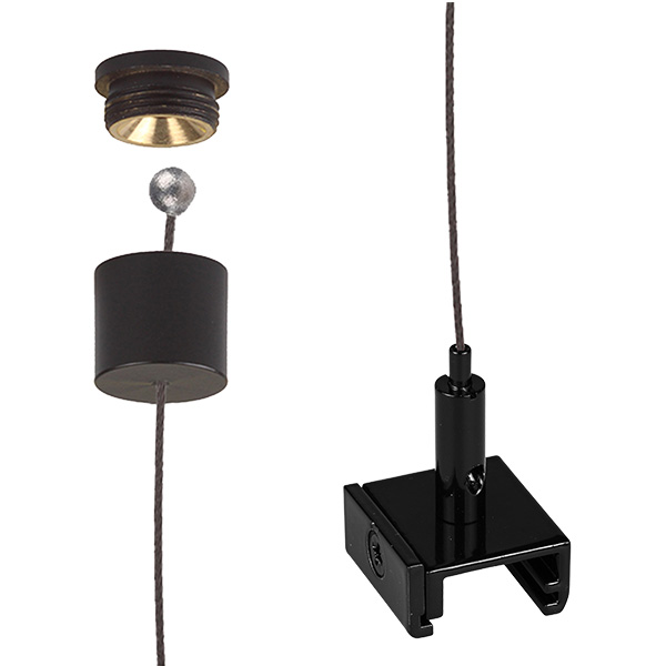 FL set TC 100NG zw/zw plaf.bus zw voor Nordic Global 3f 1,5mm zw 1,5m