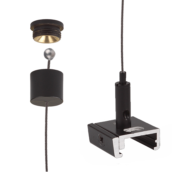 FL set TC 200NG zw/zw plaf.bus zw voor Nordic Global 3f 1,5mm zw 5,0m