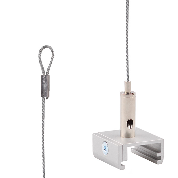 FL set TC 100NG grijs/nikkel voor Nordic Global 3f 1,2mm lus 1,5m