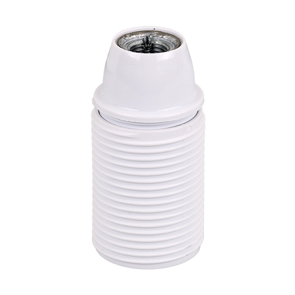 Arditi 043592 lamphouder E14 M10x1 TPL thermoplast gelakt (bakeliet uitstraling) buitendraad wit