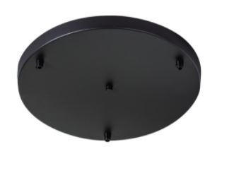ETH plafondkap metaal 350mm zwart mat poedercoat