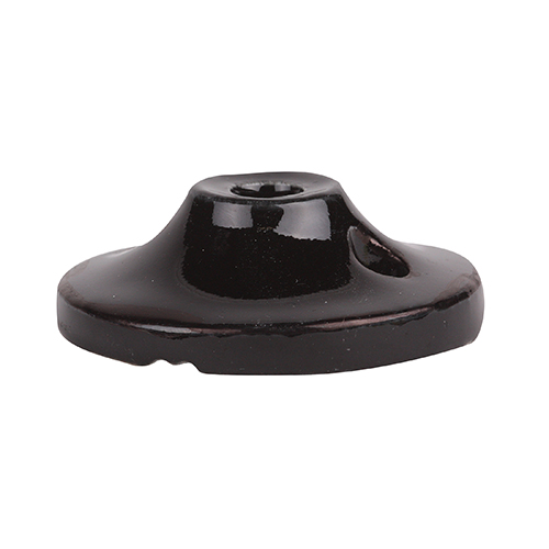 Plafondkap 70mm porselein met gat 10,8mm zwart oude look