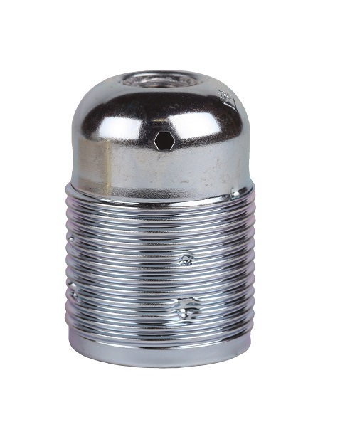 Arditi lamphouder E27 M10x1 met buitendraad chroomkleur
