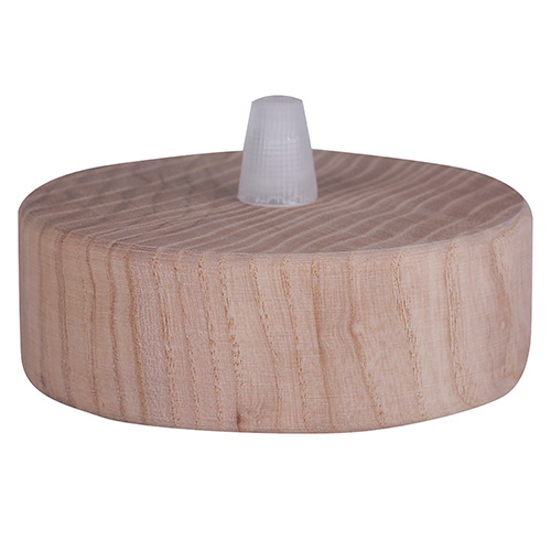 Firstlight plafondkap essenhout rond 100x32mm hol (80x25mm)